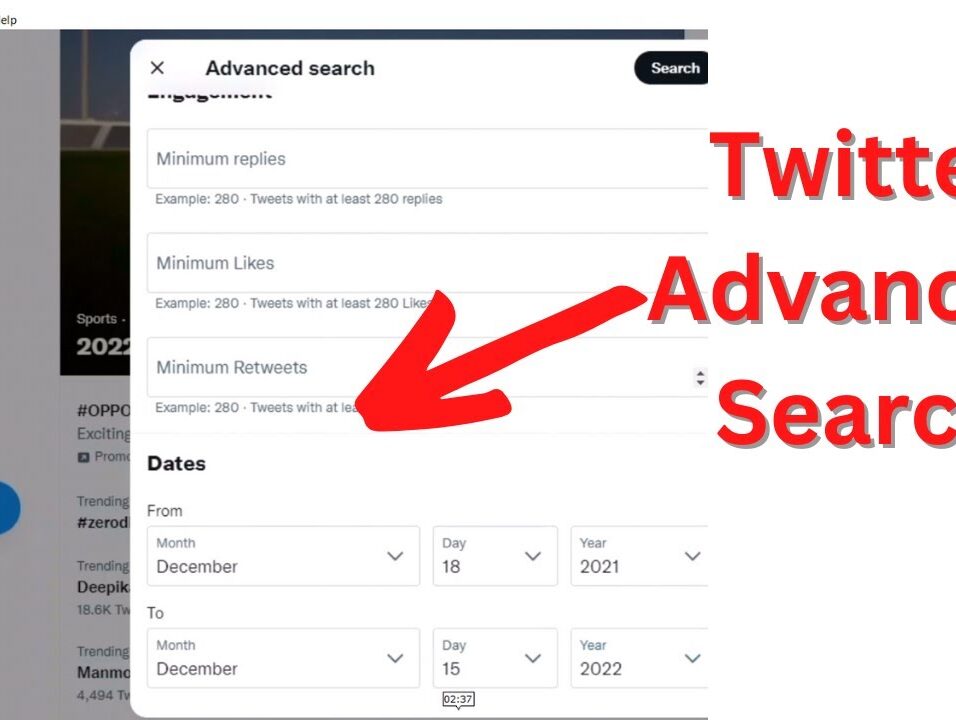 Twitter Advanced Search