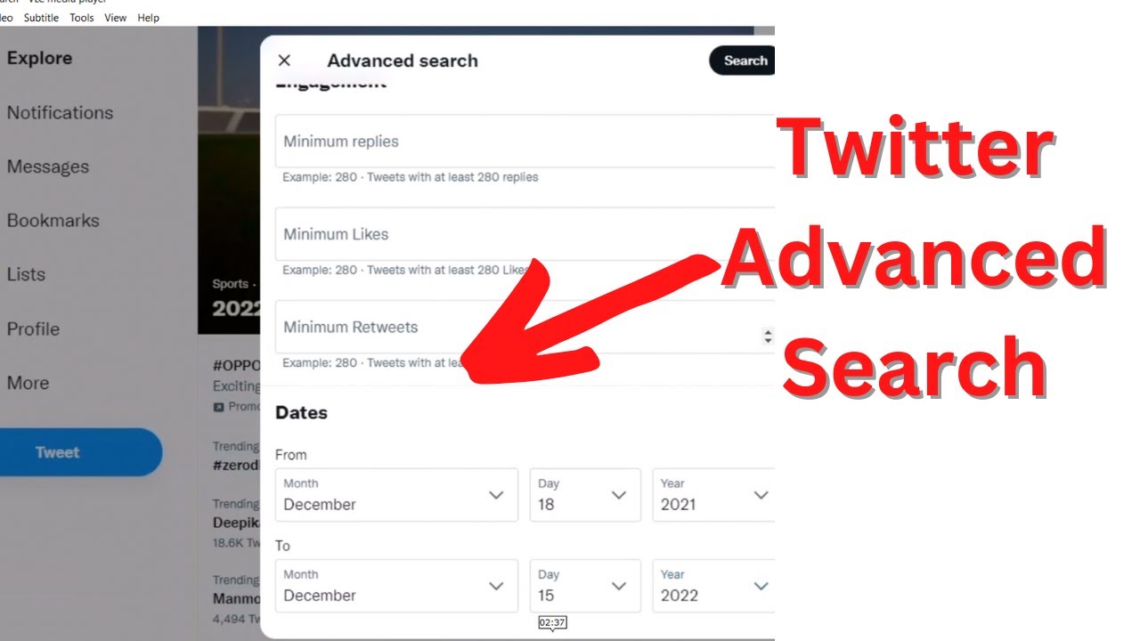 Twitter Advanced Search