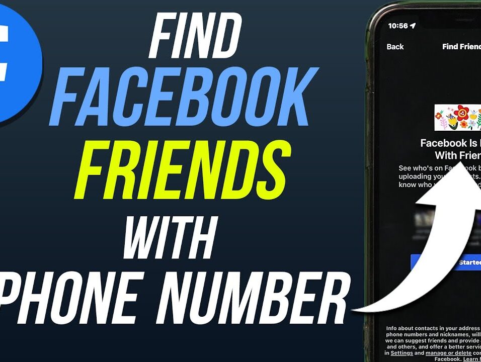 how to find Facebook friends by phone number